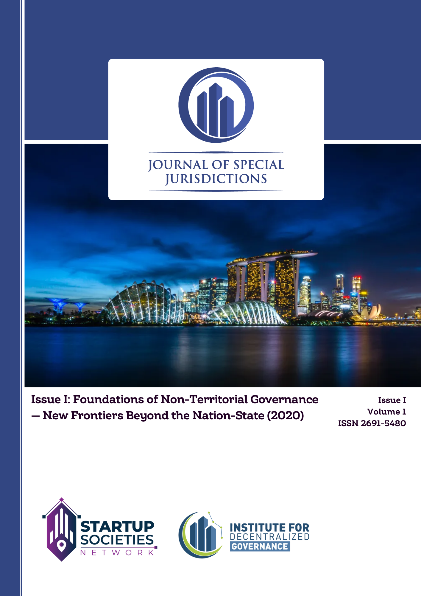 Journal of Special Jurisdictions non-territorial governance Startup Societies Foundation